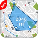 gps fields area measure, area calculator for land android application logo